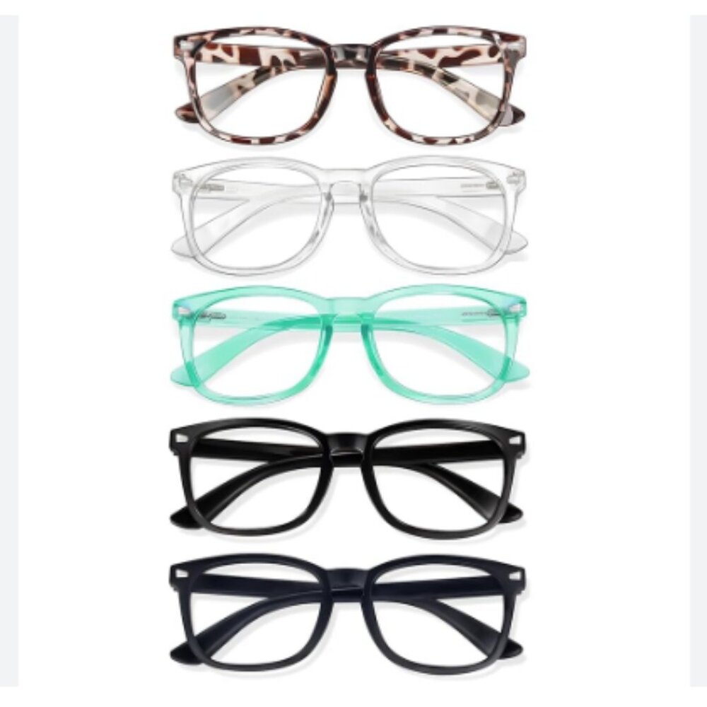 CHEERS DEVICES 5 Pack Blue Light Blocking Reading Glasses